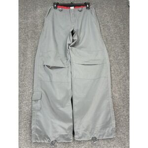 Vintage Old Navy Cargo Parachute Pants Mens S Gray Windbreaker Y2K baggy